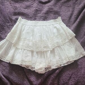 American Eagle Outfitters White Textured Skirt